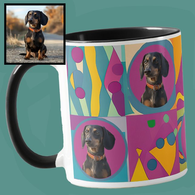 Custom Pet Dachshund or Your Photo Cute Dog Mom Mug (Creator Uploaded)
