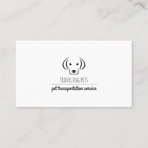 Custom Pet Delivery Service Business Card