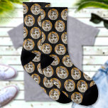 Custom Pet Dog Cat Person Photo Personalized Socks<br><div class="desc">Upload a photo, and easily create your personalized photo socks. For the best results, please use a square image. Click EDIT USING DESIGN TOOL to change the background color for each sock side. You can TRANSFER this design on other Zazzle products and adjust it to fit most Zazzle items. Thank...</div>