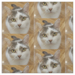 Custom Pet Dog Cat Photo Pattern Fabric