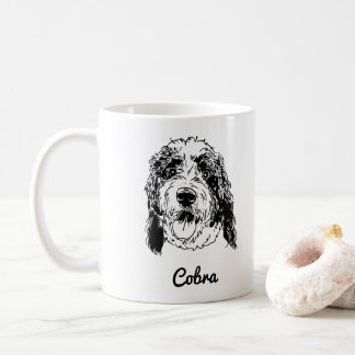 Custom Pet Dog Hand Drawing  Coffee Mug