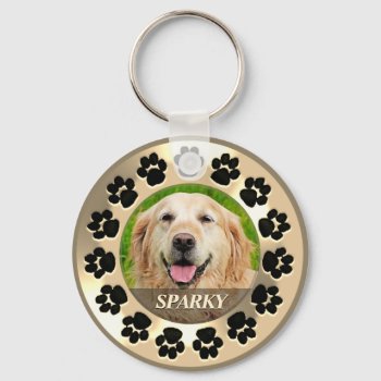 Custom Pet Dog Keychain by AZEZcom at Zazzle