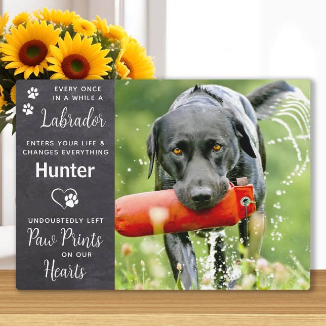 Custom Pet Dog Labrador Retriever Memorial Plaque (Creator Uploaded)
