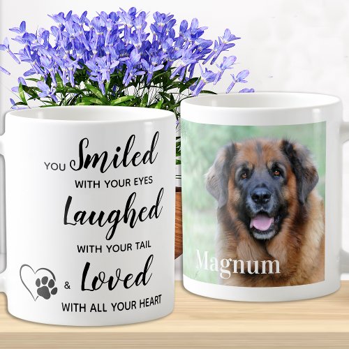 Custom Pet Dog Memorial Remembrance Photo Coffee Mug