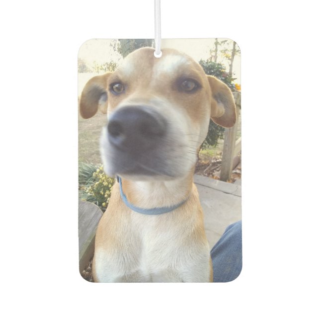 Custom Pet Dog Photo Air Freshener (Front)
