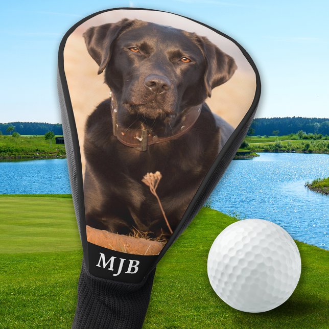 Custom Pet Dog Photo Black Labrador Personalized Golf Head Cover (Creator Uploaded)