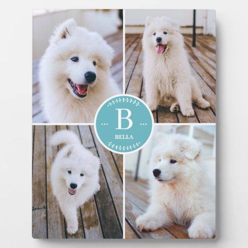 Custom Pet Dog Photo Collage Plaque