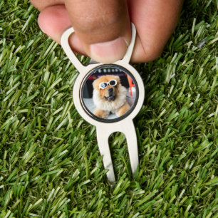 Custom Pet Dog Photo Divot Tool