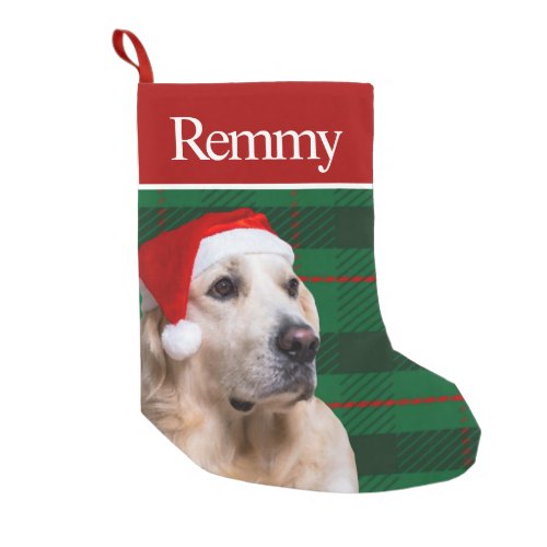 Custom Pet Dog Photo Holiday Personalized Lab Small Christmas Stocking