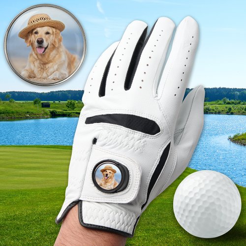 Custom Pet Dog Photo Modern Personalized Golf Glove