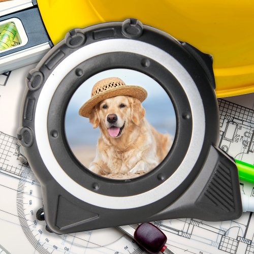 Custom Pet Dog Photo Modern Personalized Tape Measure
