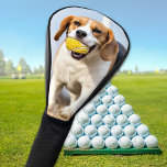Custom Pet Dog Photo Personalized Golf Head Cover<br><div class="desc">Custom photo golf head cover of your best friend. Customize these golf head covers and matching golf accessories with your favorite family, pet, dog, kids photo. Great gift to all golfers, golf lovers, dog lovers, dog mom and dog dad. COPYRIGHT © 2020 Judy Burrows, Black Dog Art - All Rights...</div>