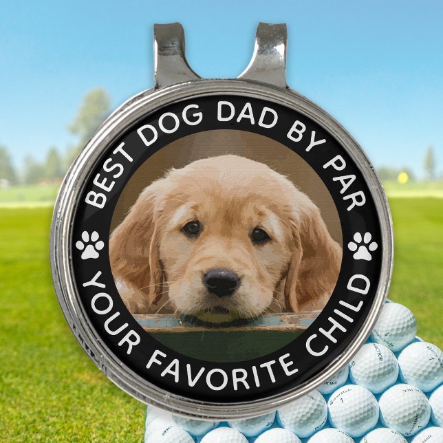Custom Pet Dog Photo Personalized Paw Print Golf Hat Clip (Creator Uploaded)