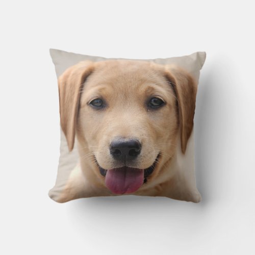 Custom Pet Dog Photo Personalized  Throw Pillow