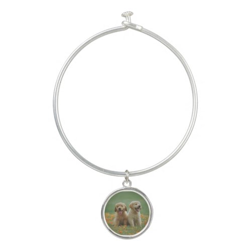 Custom Pet Dog Photo Simple Personalized Bangle Bracelet