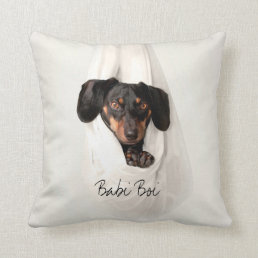 Custom Pet Dog Photo Throw Pillow