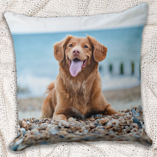 Custom Pet Dog Photo Throw Pillow (Creator Uploaded)