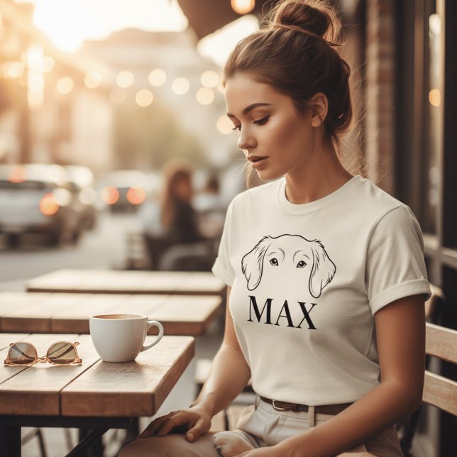 Custom Pet Ear Name Shirt - Minimalist Dog Mom Gif (Creator Uploaded)