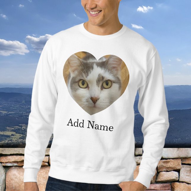 Custom Pet Family Photo Name Personalized Sweatshirt (Creator Uploaded)