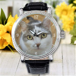 Custom Pet Family Photo Personalized Watch<br><div class="desc">Upload a photo, and easily create your personalized watch. You can TRANSFER this DESIGN on other Zazzle products and adjust it to fit most of the Zazzle items. You can also click the CUSTOMIZE FURTHER to add a text line. Standard Studio designs are made in high-resolution vector graphics for a...</div>