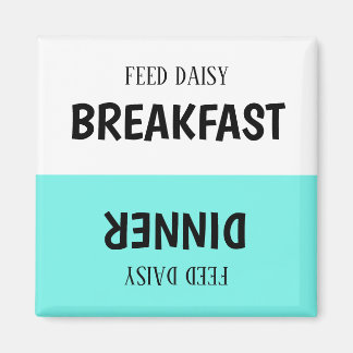 Custom Pet Feeding Tracker Magnet