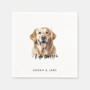 Custom Pet Fun Cocktail Wedding II Napkins