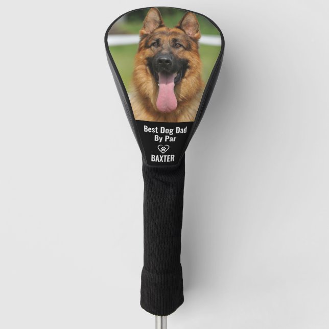 Custom Pet German Shepherd Dog Photo Personalised Golf Head Cover (Front)