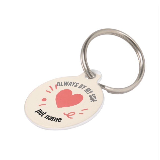 Custom Pet ID Tag – Always By My Side (Side)
