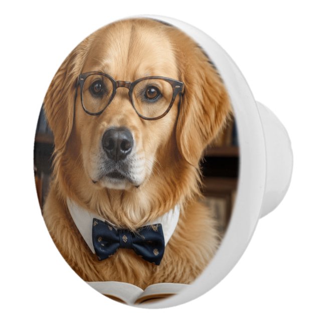 Custom Pet Image Personalized Design Ceramic Knob (Right)