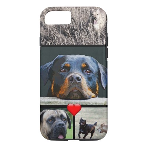 Custom Pet Instagram Photo Collage iPhone 87 Case