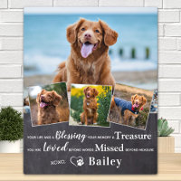 Custom Pet Loss Dog Memorial Remembrance 4 Photo