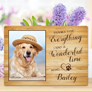 Custom Pet Loss Thanks For Everything Dog Memorial Plaque