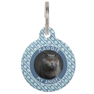 Custom Pet Lover Gift Tribal Motif ID Tag