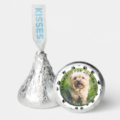 Custom Pet Lovers Photo Paws Pet Birthday Party Hersheys Kisses