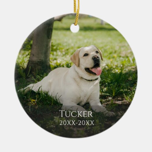 Custom Pet Memorial Classic Ornament