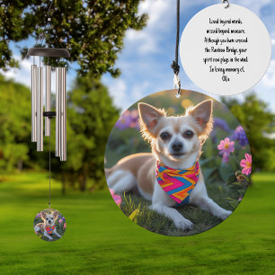 Custom Pet Memorial Dog Loss Gift Personalize  Wind Chime