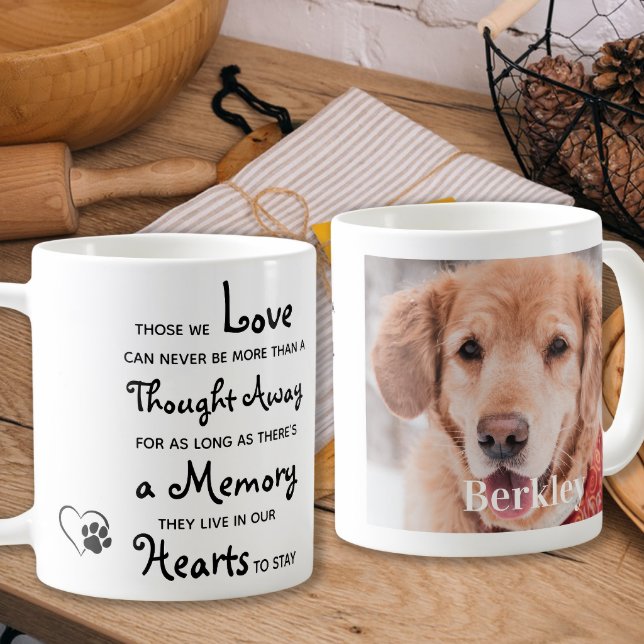 Custom Pet Memorial Dog Loss Sympathy Keepsake  Coffee Mug
