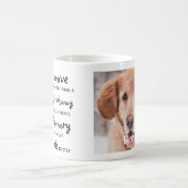 Custom Pet Memorial Dog Loss Sympathy Keepsake  Coffee Mug (Center)