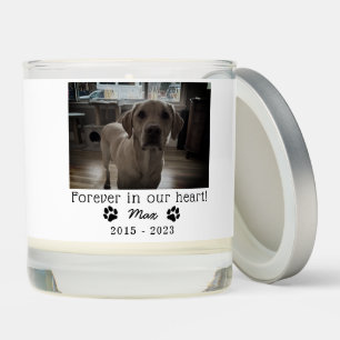 Custom Pet Memorial - Forever In Our Heart Scented Candle