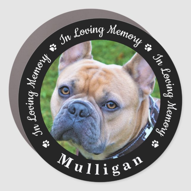Custom Pet Memorial In Loving Memory Photo  Car Magnet (Front)