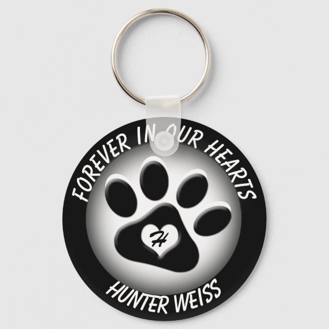 Custom Pet Memorial Keychain (Front)