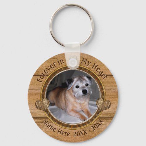 Custom Pet Memorial Keychains Your Photo and Text