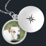 Custom pet memorial locket<br><div class="desc">Memorialize your beloved pet with this beautiful silver locket</div>