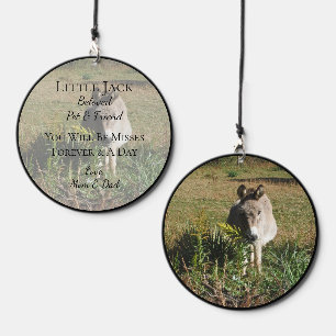 Custom Pet Memorial Photo Sympathy Custom Text Wind Chime