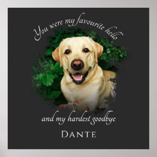 Custom Pet Memorial Photography Poster