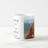 Custom Pet Memorial Remembrance Dog Photo  Coffee Mug (Center)