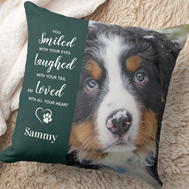 Custom Pet Memorial - Sympathy  - Dog Remembrance  Throw Pillow (Creator Uploaded)