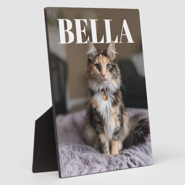Custom Pet Name PhotoPop Plaque (Side)