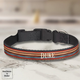 Custom Pet Name Western Serape Pattern Collar