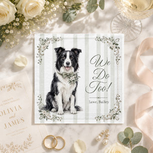 Custom Pet Napkins Wedding Dog Cat Cocktail couple